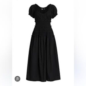Dôen Leanne Black Midi Dress